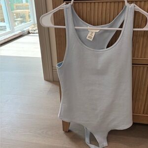H&M Soft Blue Racerback Style Bodysuit